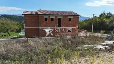 Building plot 461 m², Jakomići near Pićan - view of Učka - 2