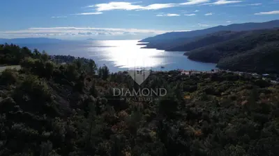 Građevinsko zemljište, Labin okolica, pogled na more