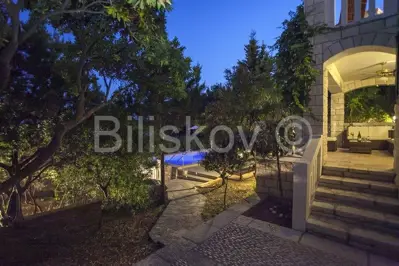 Steinhaus, Vela Luka, 1. Reihe am Meer und Pool - 15