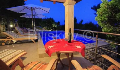 Steinhaus, Vela Luka, 1. Reihe am Meer und Pool - 11
