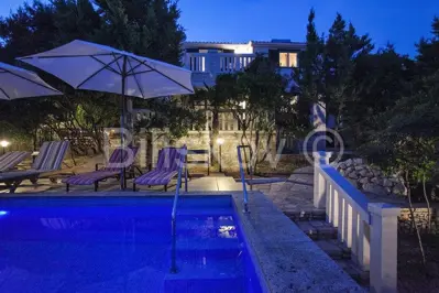 Steinhaus, Vela Luka, 1. Reihe am Meer und Pool - 5