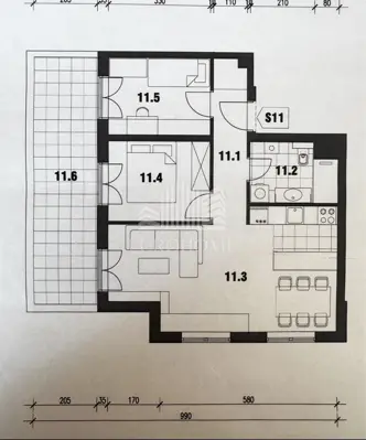 Trosoban stan+parking u novogradnji - Grižanska, Dubrava - 14