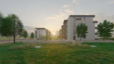 Wohnung 35 m², Duilovo, Neubau in einem Komplex mit Aufzug - 7