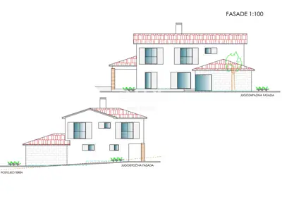 Building land, Labin - building permit and flat terrain