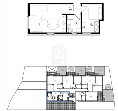 Apartman 41 m², Vodice - prizemlje i parkirno mjesto - 3