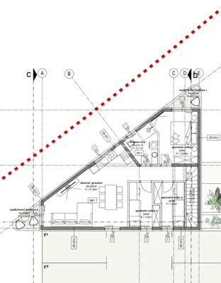 Stan 89,5 m², Podstrana - pogled na more i 2 balkona - 7