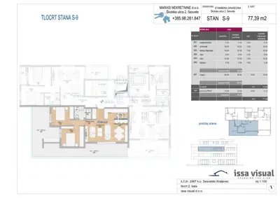 Sesvetski Kraljevec, NOVOGRADNJA, Trosoban stan na 2. katu, 77 m² - 15