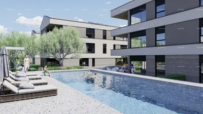 Wohnung 57 m², Štinjan, Pula - Neubau mit Pool