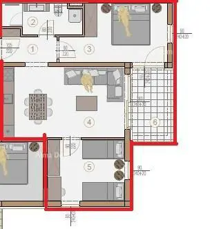 Stan 75 m², Ližnjan - pogled na more - 17