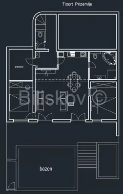 Crikvenica, luksuzna kuća, 4 apartmana, bazen, parking, vrt, garaža - 23