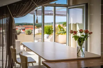 Penthouse on 2 floors, Medulin - rooftop terrace and view - 13