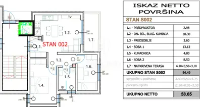 Dvosoban stan s okućnicom u blizini centra – top lokacija
