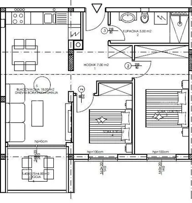 Stan u Puli, Veli vrh - novi projekt, 1. kat