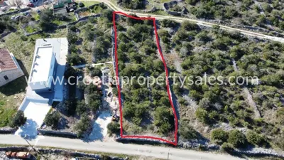 Building land 966 m², Vinišće, open sea view - 5