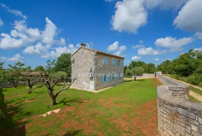Kamena vila 110 m², Poreč okolica, bazen i pogled na more - 17