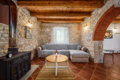 Kamena vila 110 m², Poreč okolica, bazen i pogled na more - 20