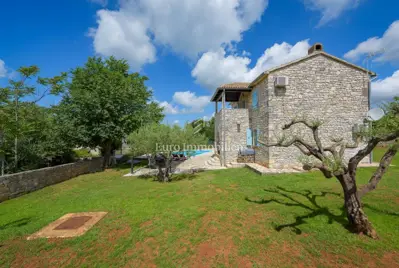 Kamena vila 110 m², Poreč okolica, bazen i pogled na more - 22