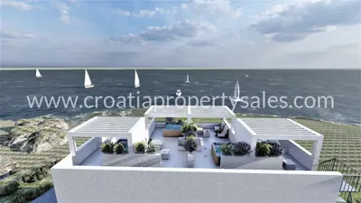 Kuća 135 m², Trogir - 50 m od mora i krovna terasa - 5