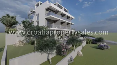 Kuća 135 m², Trogir - 50 m od mora i krovna terasa - 10