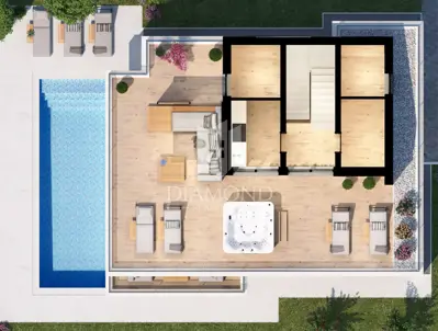 Vila 220 m², Poreč - bazen i wellness - 16