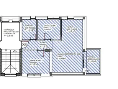 Stan 47,50 m², Gornji Stupnik - 2 spavaće sobe i terasa - 8