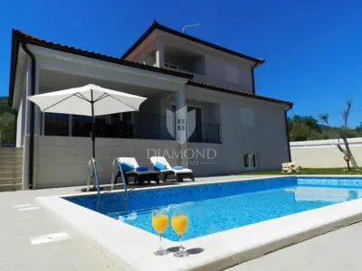 Vila u Rabcu, 182 m², pogled na more i bazen - 3