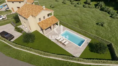 Kuća 162 m², Buzet - bazen i pogled na zelenilo - 9