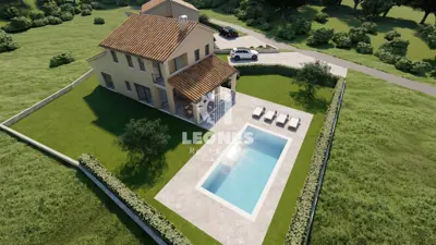 Kuća 162 m², Buzet - bazen i pogled na zelenilo - 11