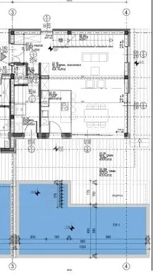 Kuća 220 m², Stara Novalja - pogled na more i bazen - 15