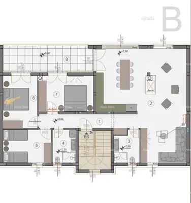 Sale of modern apartments in a new residential project, sea view, Štinjan, B4 - 11