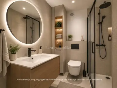 Apartment 41 m², Malinska na Krku, near the sea and balcony - 4