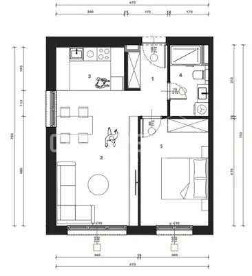 Stan 50,75 m², Črnomerec - novogradnja s 3 sobe - 2