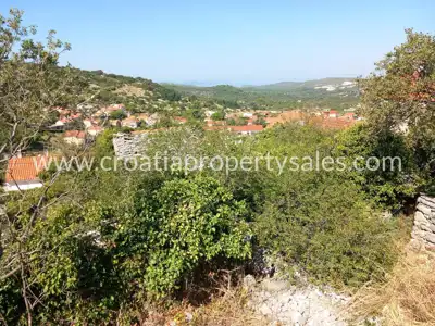 Građevinska parcela, Otok Brač - pogled na more