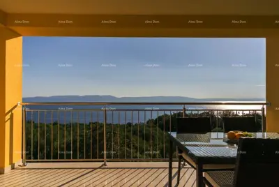 Raša, Charming apartment house with pool and panoramic sea view - 3