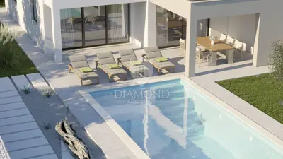Villa 205 m², Rabac - pogled na more i bazen - 5