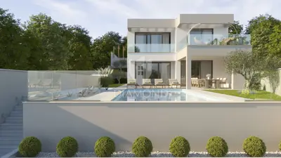 Villa 205 m², Rabac - pogled na more i bazen