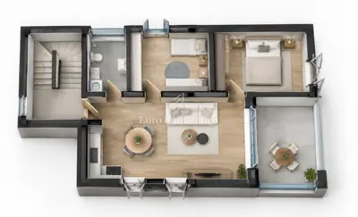 Apartment 60 m², Šilo - sea view and loggia - 8
