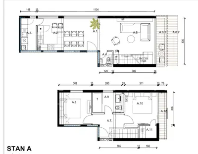 Neuer, moderner Wohnkomplex, Rovinj! Maisonettewohnung mit Park- und Garagenplatz! B4/A - 6