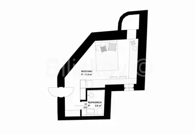 Wohnung 20 m², Murvica na Braču, Panoramablick - 8