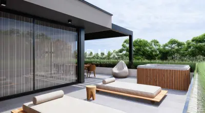 Apartment 104.6 m², Vabriga - 1 km from the sea, balcony with sea view - 9