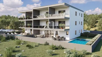 Apartment with pool, Novigrad, ground floor and yard 36 m² - 13
