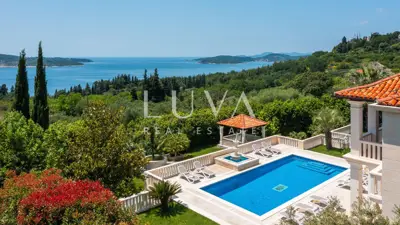Vila 300 m², Trsteno - panoramski pogled na more