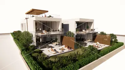 Neubau - Zweizimmerwohnung im Erdgeschoss, zweite Reihe zum Meer, 100 m², Ugljan, Ugljan - 6