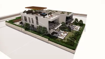 Neubau - Zweizimmerwohnung im Erdgeschoss, zweite Reihe zum Meer, 100 m², Ugljan, Ugljan - 5