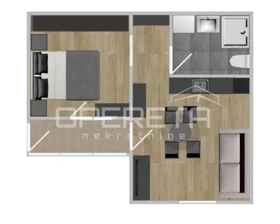 Wohnung 32 m², Rovinj, 500 m vom Zentrum und vom Meer entfernt - 10