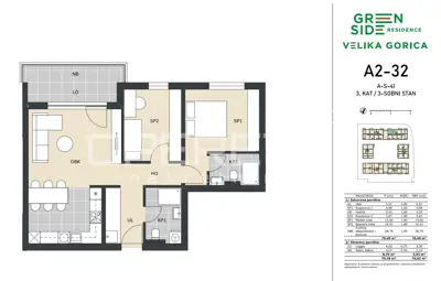 PRODAJA, VELIKA GORICA – NOVOGRADNJA | 3-SOBNI STAN 76,02m² S LOGGIJOM - 9