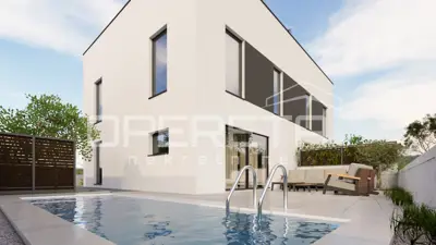 Istria, Peroj, duplex house with garden and pool