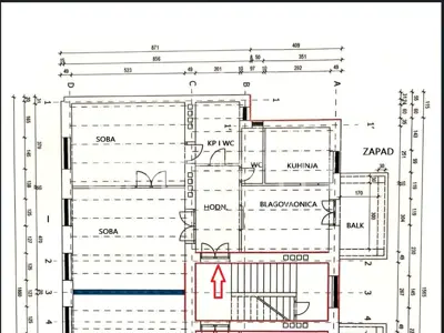 Wohnung 81 m², Donji grad - Krešimirov trg, Blick auf den Park - 23