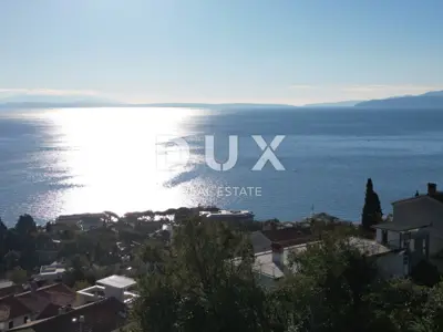 Baugrundstück 1.400 m², Opatija - Centar, atemberaubender Panoramablick auf das Meer