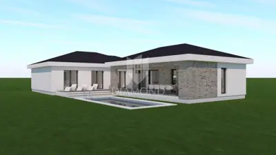Marčana, building plot with conceptual project